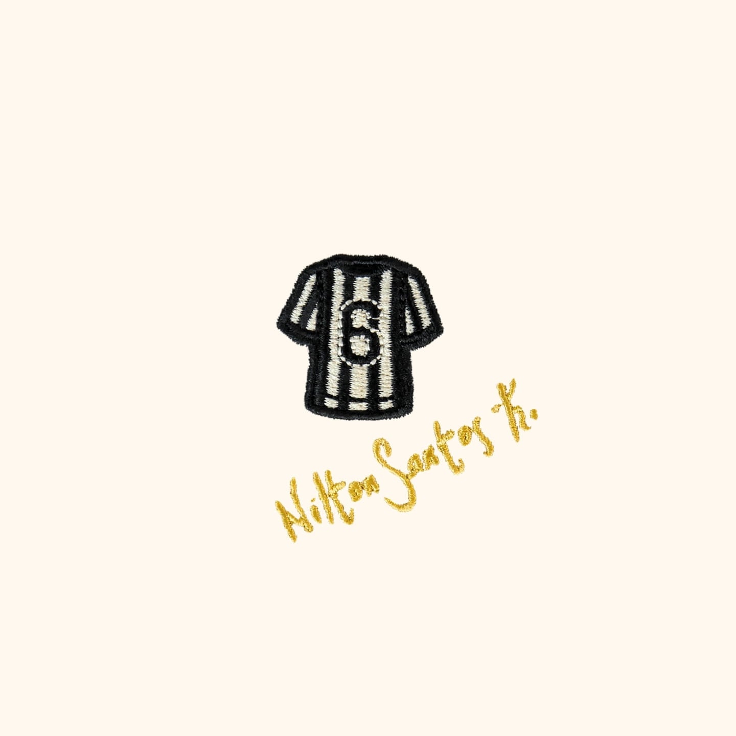 Camiseta Cancha FC Nilton Santos Camisa 6 Off White