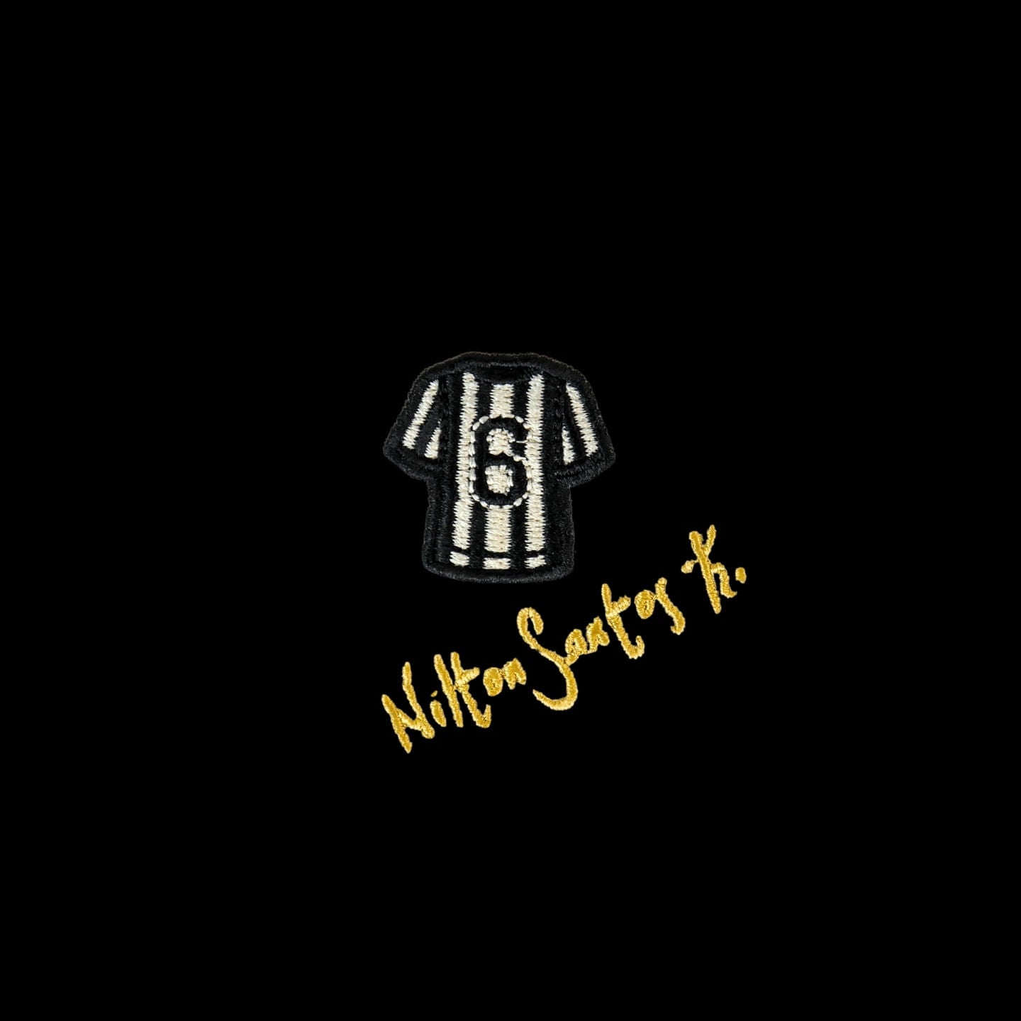 Camiseta Cancha FC Nilton Santos Camisa 6 Preta