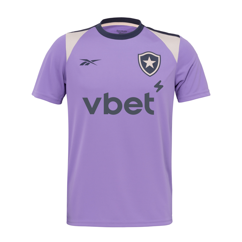 Camisa Botafogo Reebok Treino Jogador 25/26 Roxa 9252500002 Único